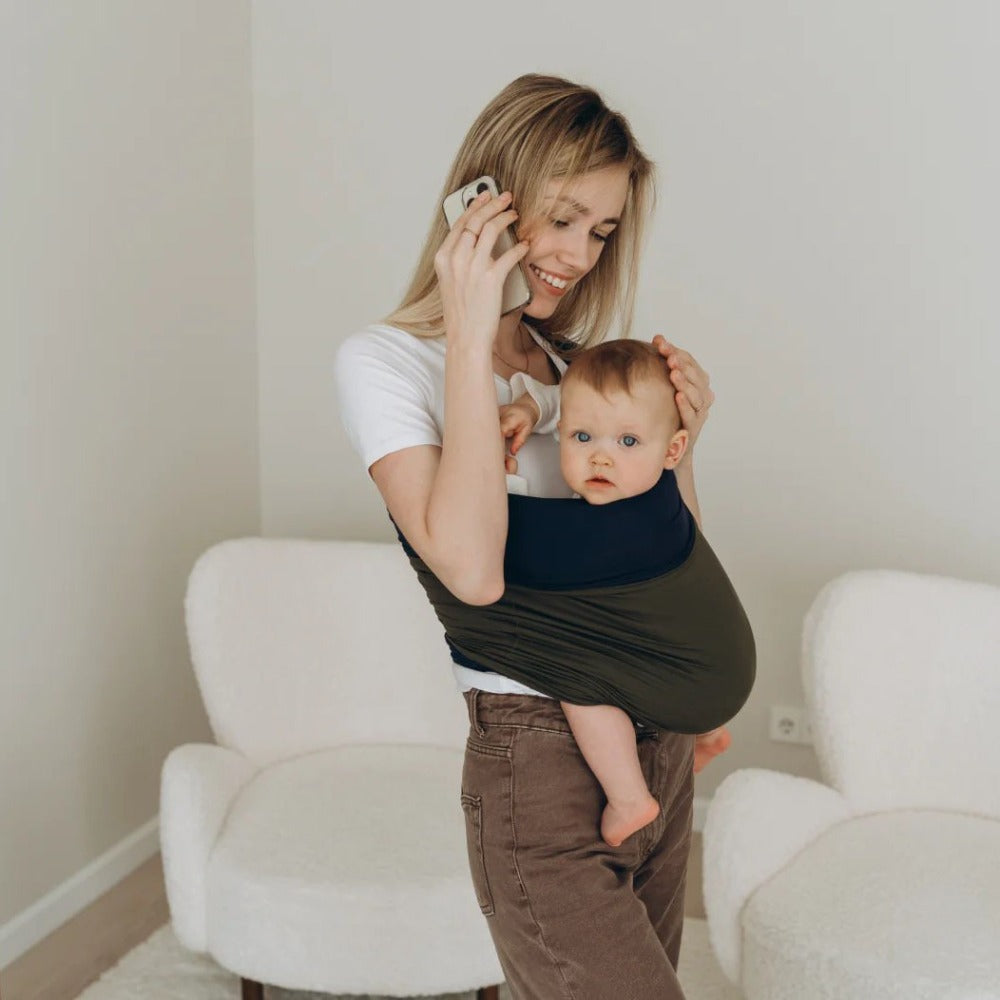 Baby Wrap Carrier – Hands-Free & Breathable