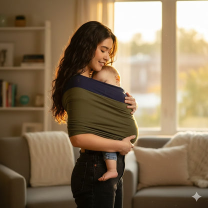 Baby Wrap Carrier – Hands-Free & Breathable