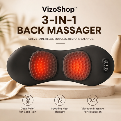 VizoShop™ 3-in-1 Back Massager